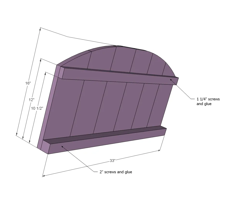 Child's Bench with Arbor, step 7
