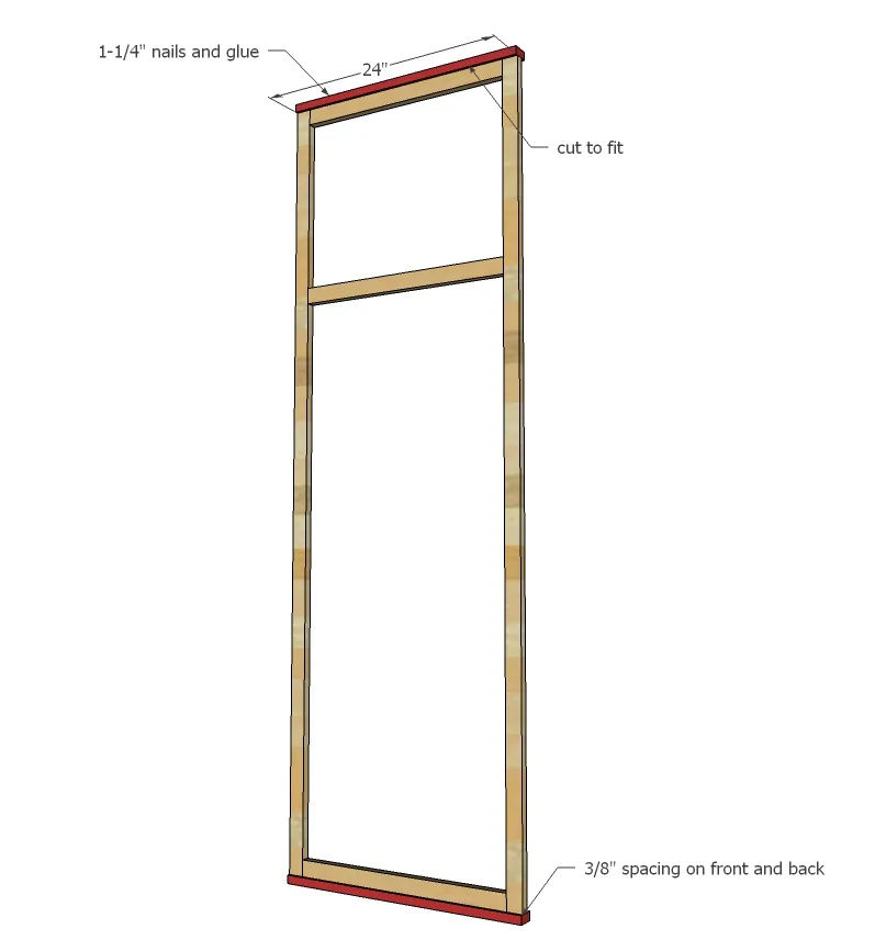Christmas Card Display Frame with Chicken Wire and Chalkboard, step 2