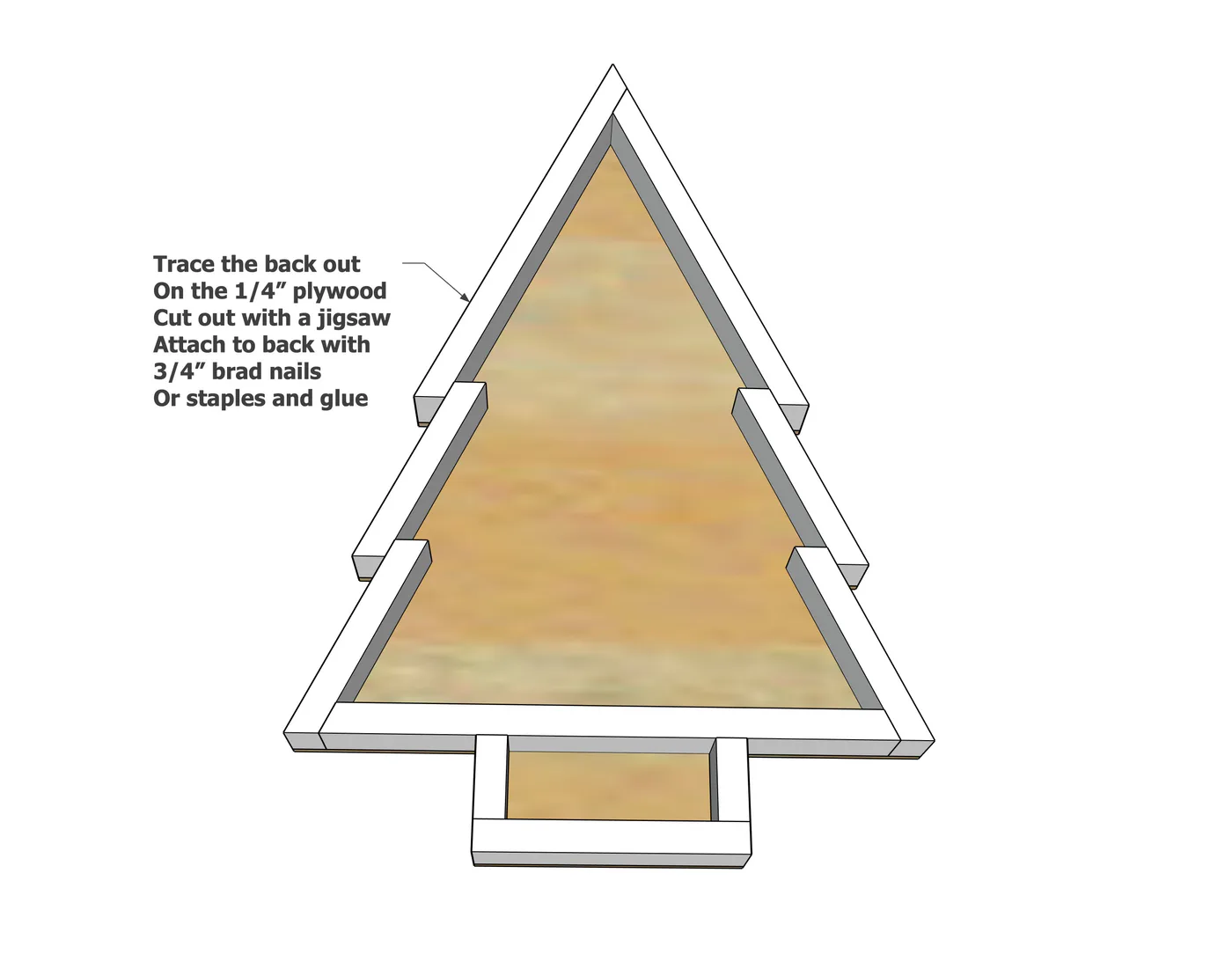 Christmas Tree Tray, step 6
