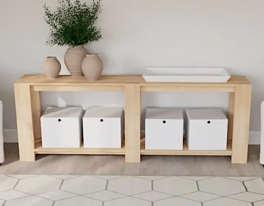 Chunky Leg Grand Console Table