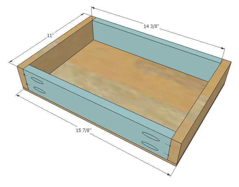 Cindy Wood Console Table with Drawers, step 12
