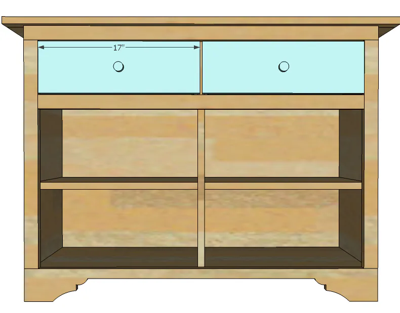Cindy Wood Console Table with Drawers, step 14