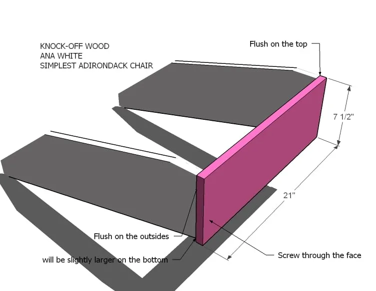 Classic Adirondack Chair, step 2