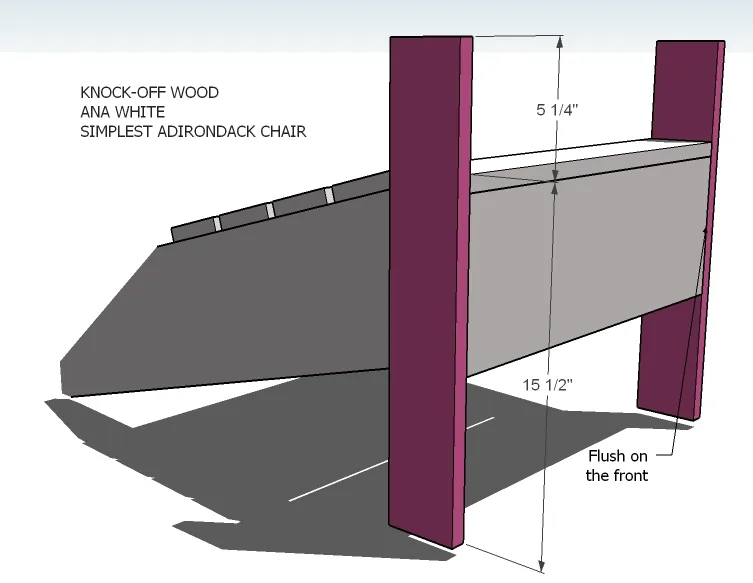 Classic Adirondack Chair, step 4