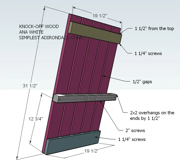 Classic Adirondack Chair, step 6