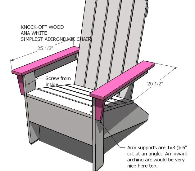 Classic Adirondack Chair, step 8