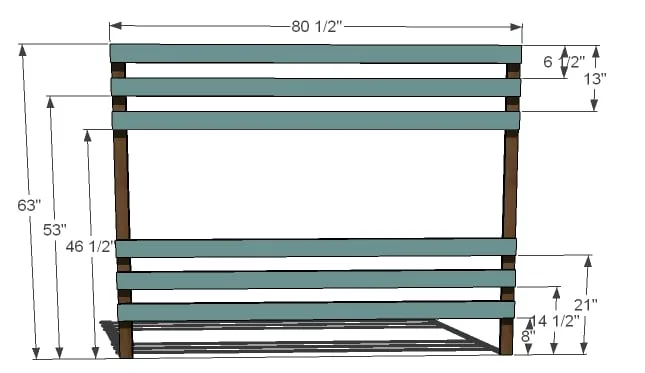 Classic Bunk Beds, step 2