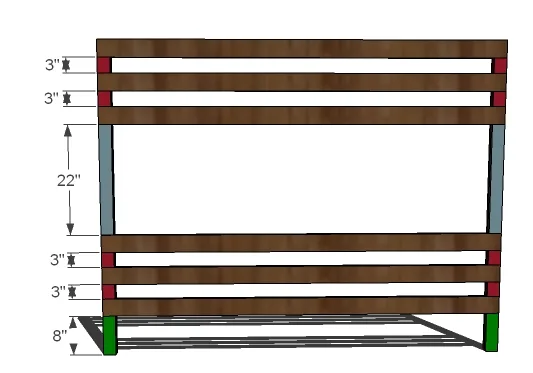 Classic Bunk Beds, step 3