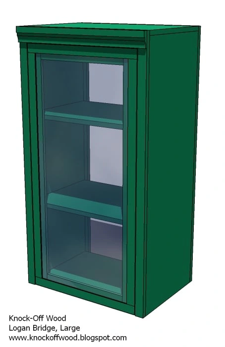Classic Storage Wall Glass Hutch Doors dimension diagram 1