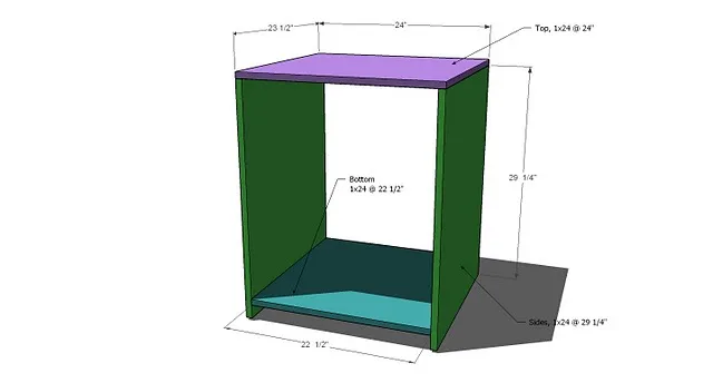 Classic Storage Wall Side Base Units, step 1