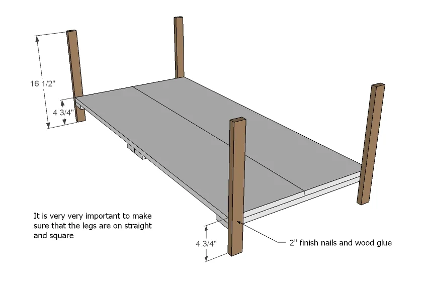 Classic Wood Coffee Table with Two Drawers and Shelf, step 2