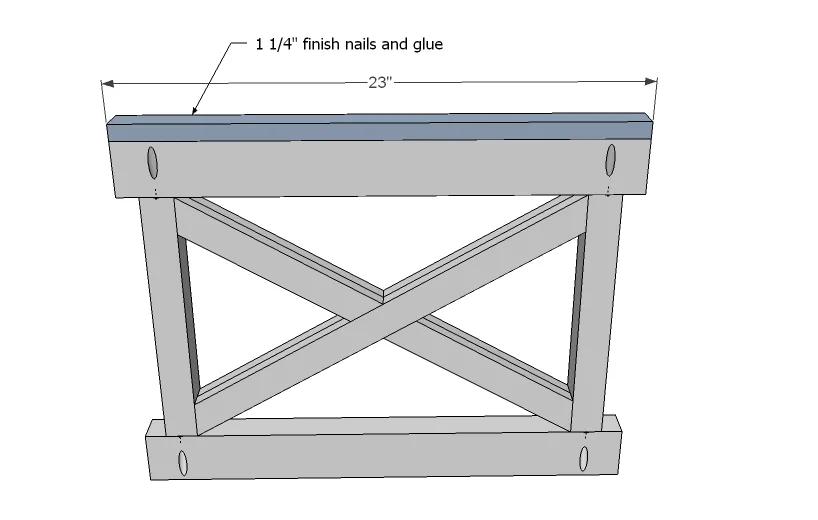 Classic X-Back Sofa or Sectional with Cushions, step 5