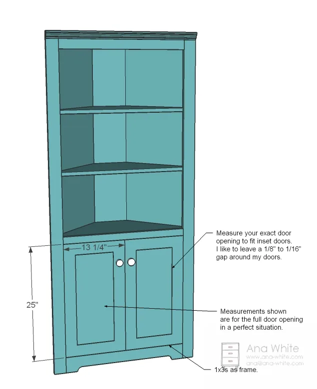 Corner Cupboard, step 7