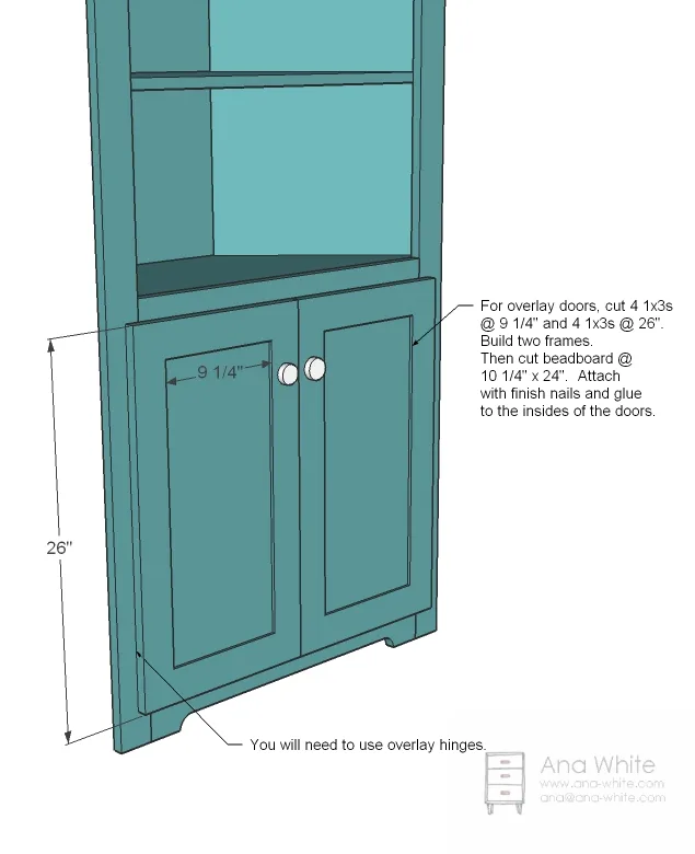 Corner Cupboard, step 8