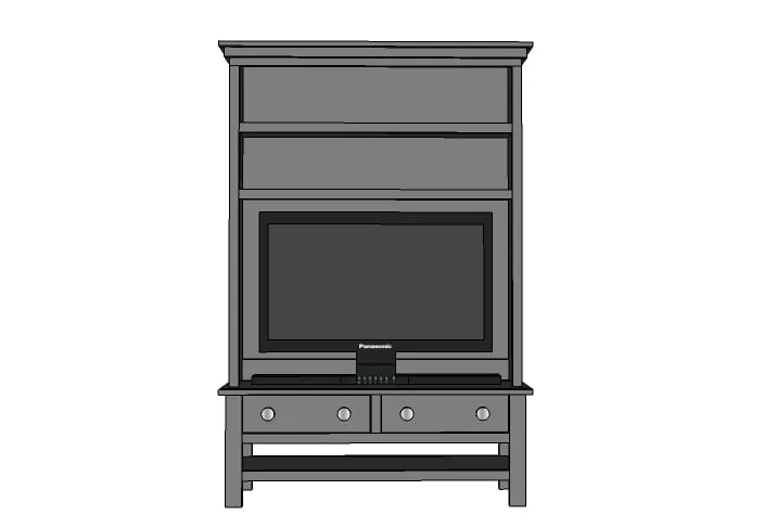 Cottage Hutch for the Cottage Media Console