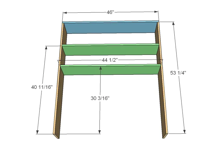 Cottage Hutch for the Cottage Media Console, step 1