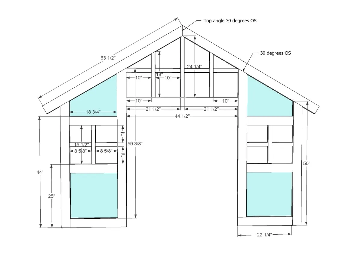 Craftsman Style Playhouse, step 1