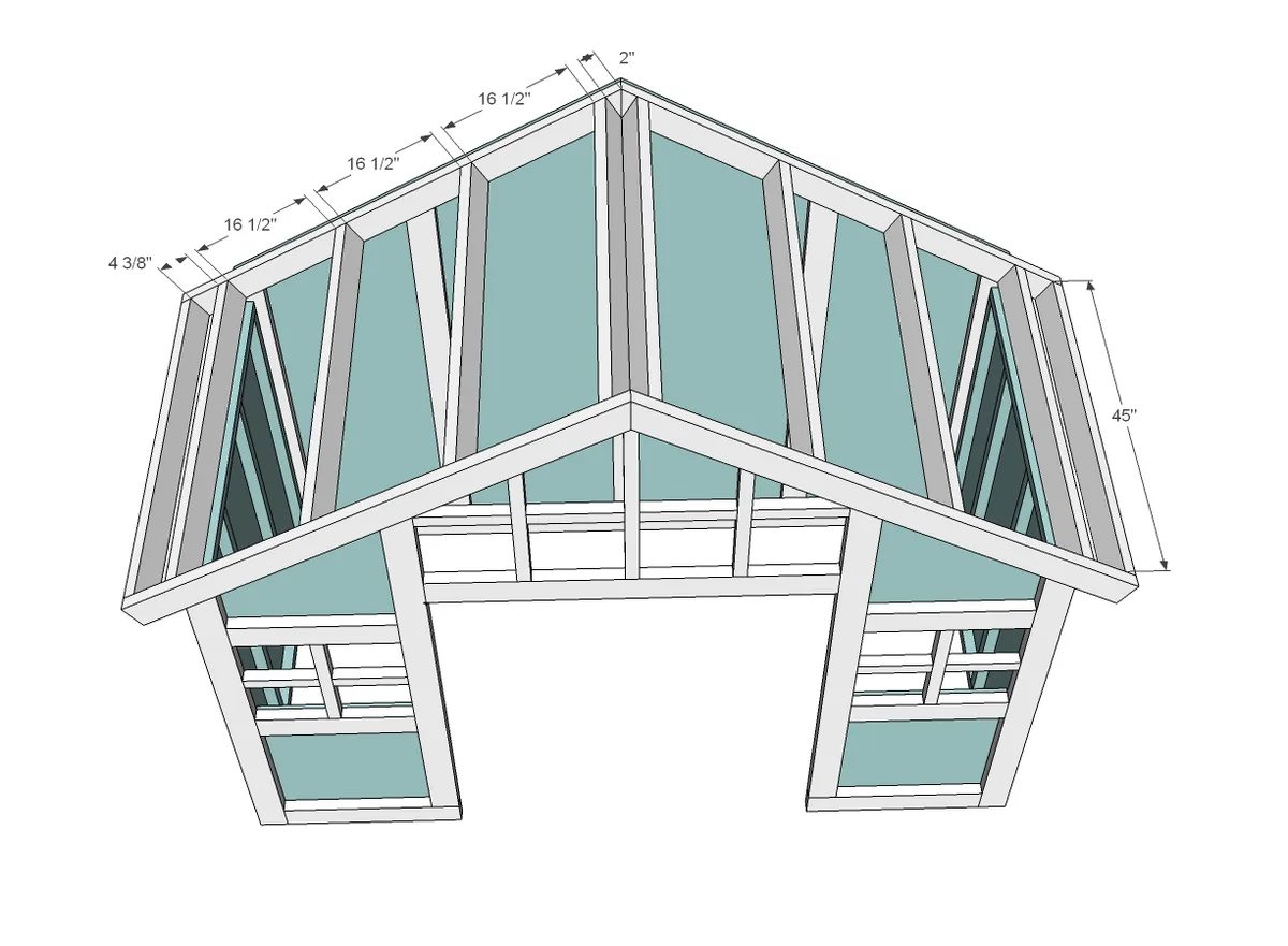 Craftsman Style Playhouse, step 4