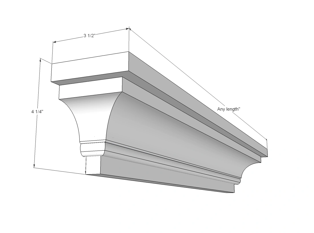 Crown Ledges dimension diagram 1