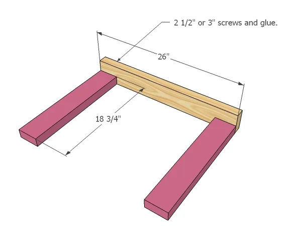 Cubby Desk and Hutch, step 2