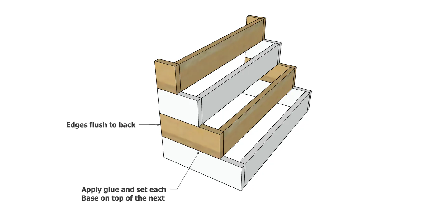 Cupcake Tiered Display Stand, step 2