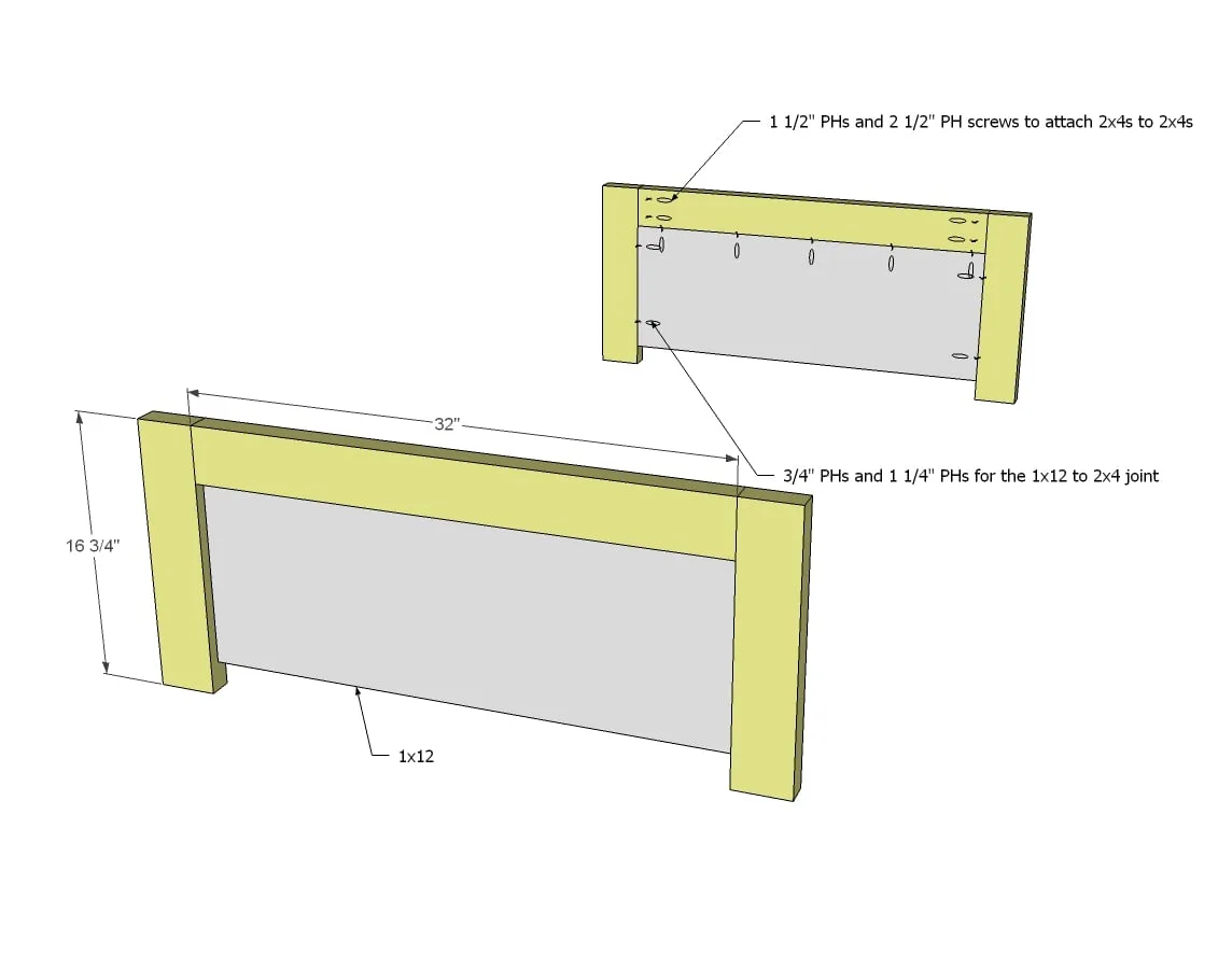 Daybed with Storage Trundle Drawers, step 1
