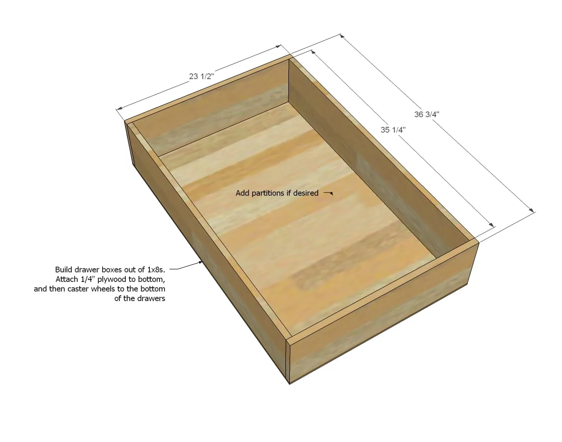 Daybed with Storage Trundle Drawers, step 4