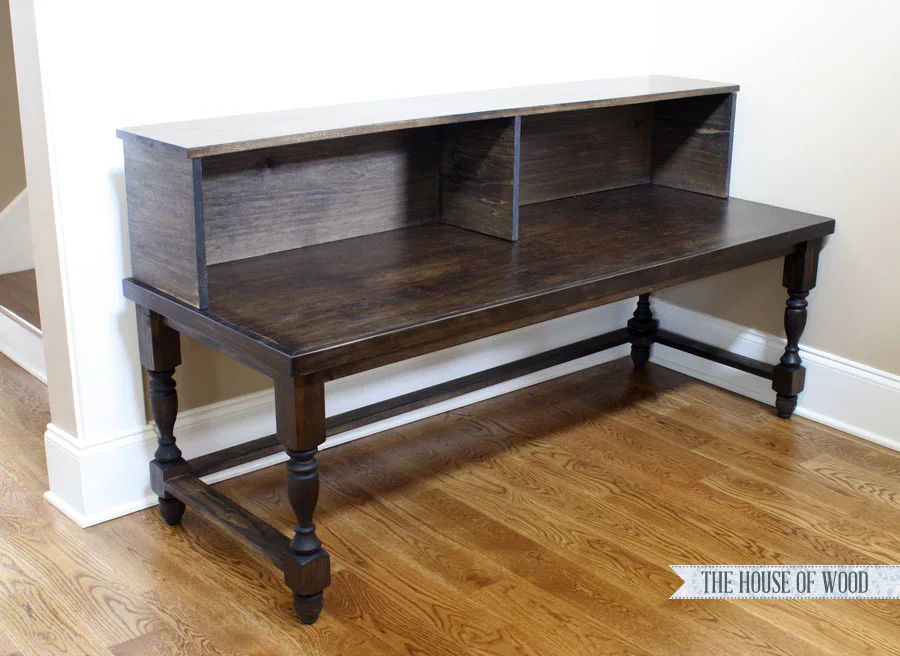 Deep Console Table with Hutch, step 9