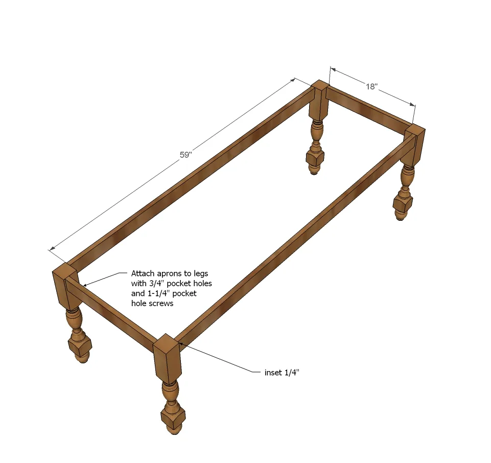 Deep Console Table with Hutch, step 1