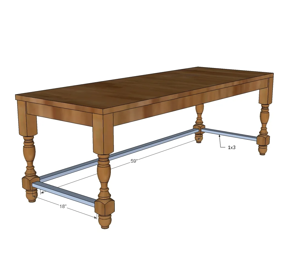 Deep Console Table with Hutch, step 4