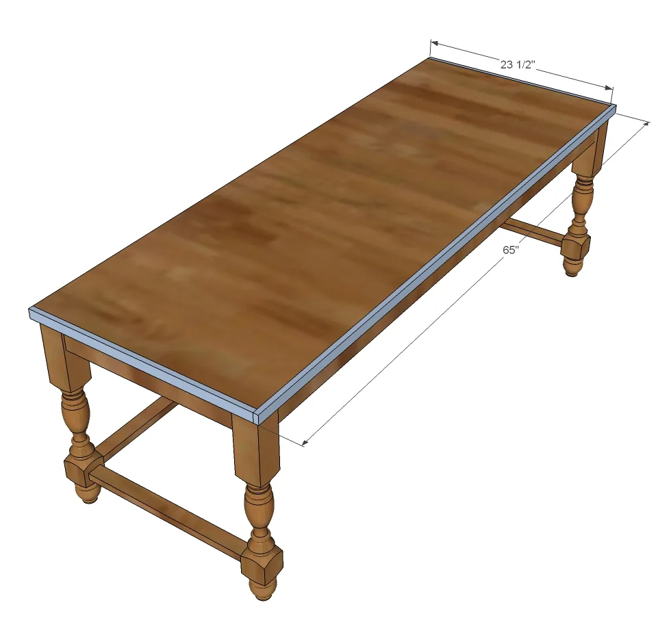 Deep Console Table with Hutch, step 5