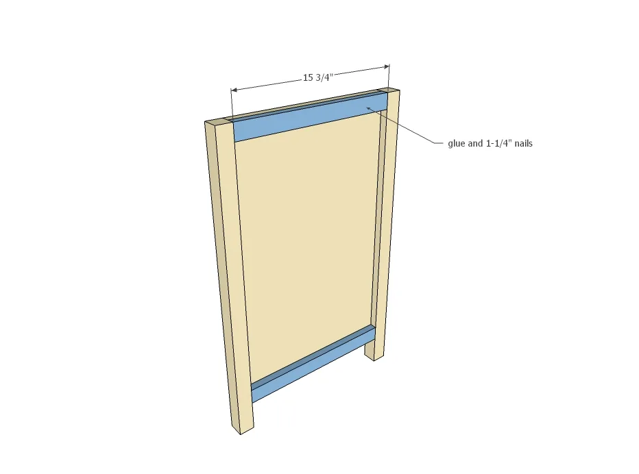 Desk with Drawers and File Cubby Slots, step 2