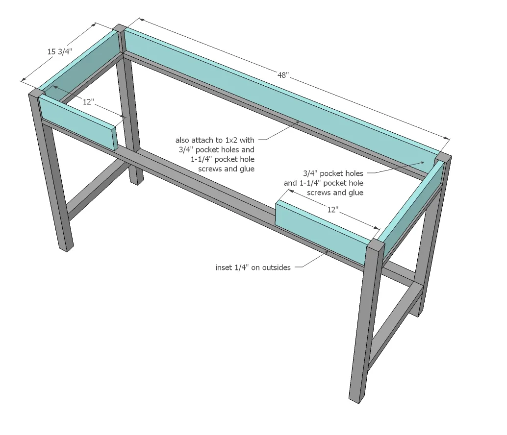 Desks that Convert to Table for our Tiny House on Wheels, step 3