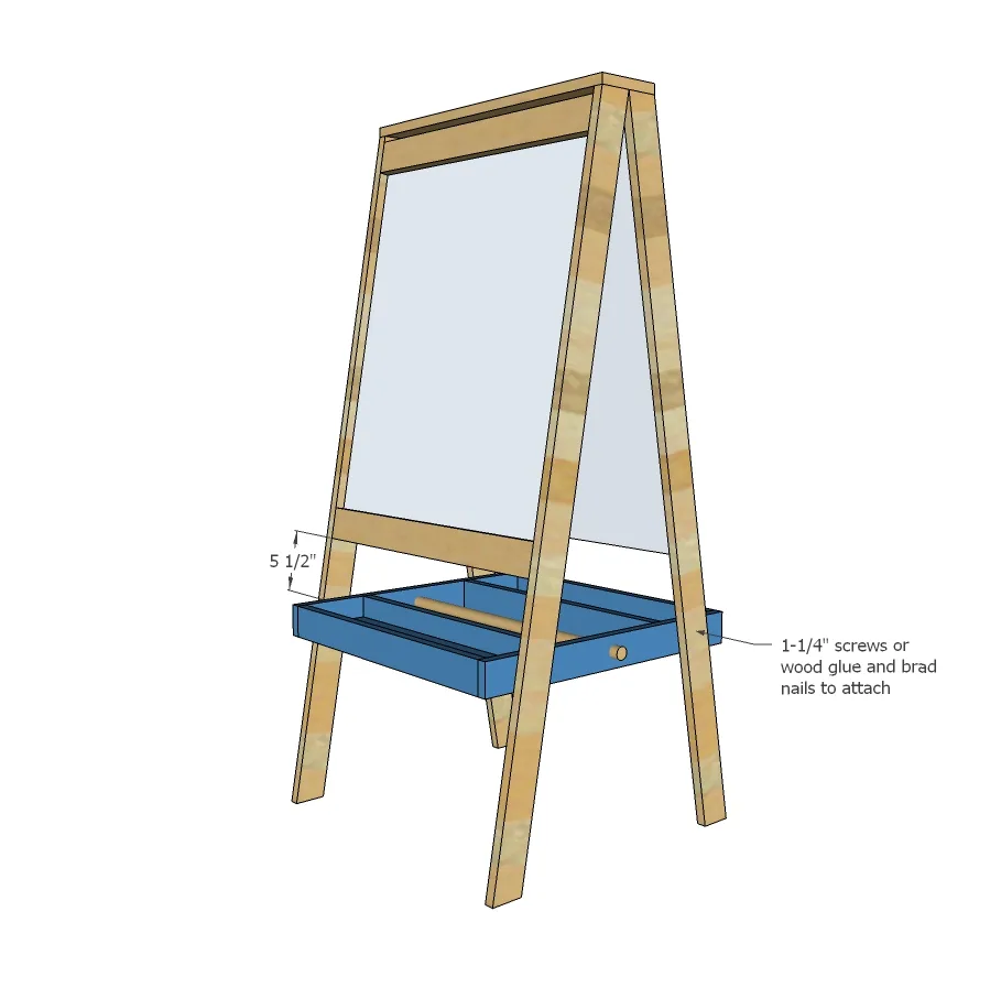 Art Easel for Kids, step 6