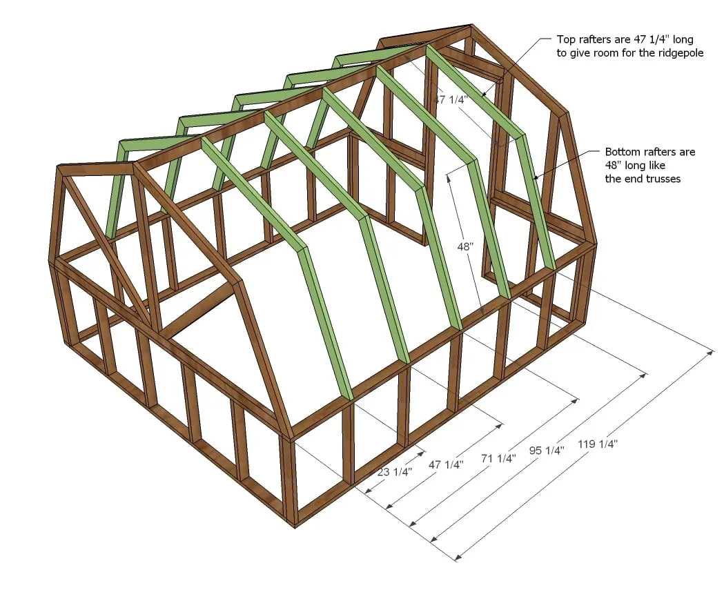 Barn Style Greenhouse, step 9