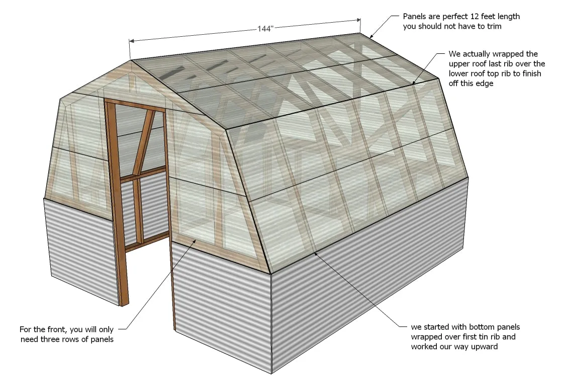Barn Style Greenhouse, step 10