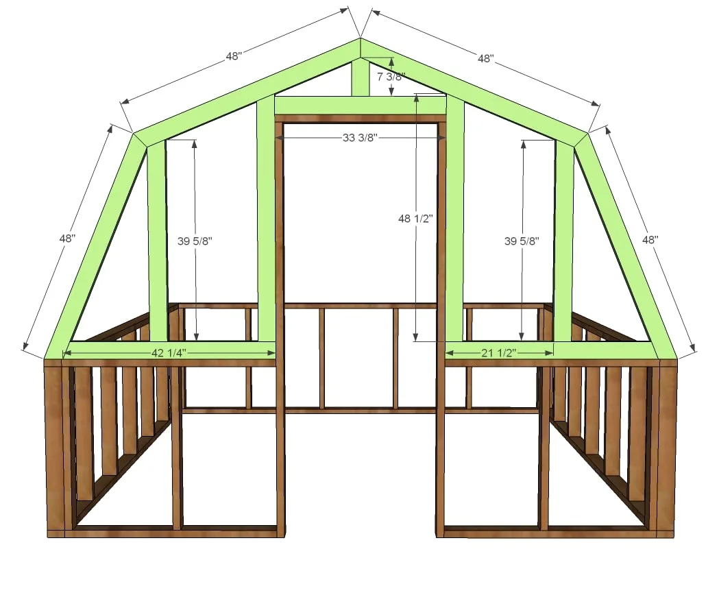 Barn Style Greenhouse, step 5