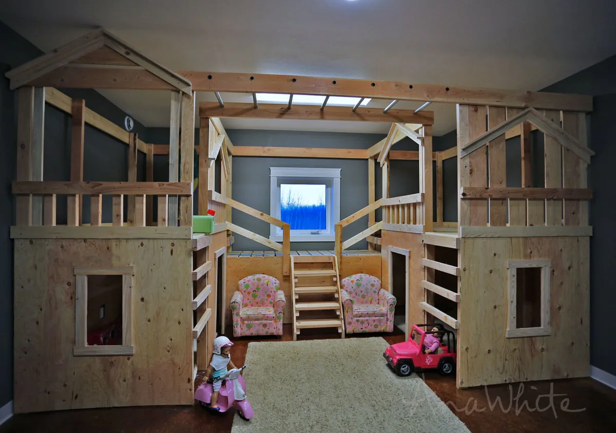 Basement Indoor Playground with Monkey Bars, step 15