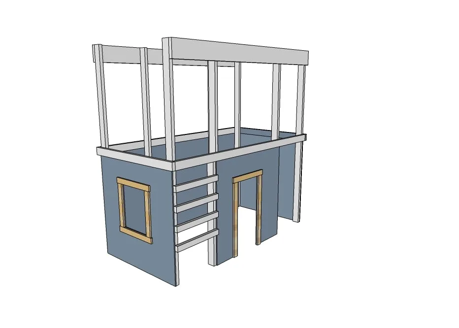 Basement Indoor Playground with Monkey Bars, step 6