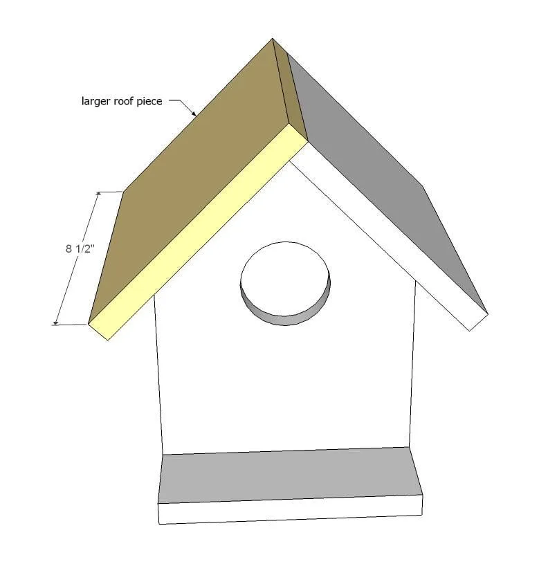 Birdhouse from One Cedar Fence Picket, step 5