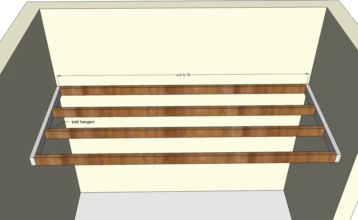 Floating Loft Bed for Small Rooms, step 2
