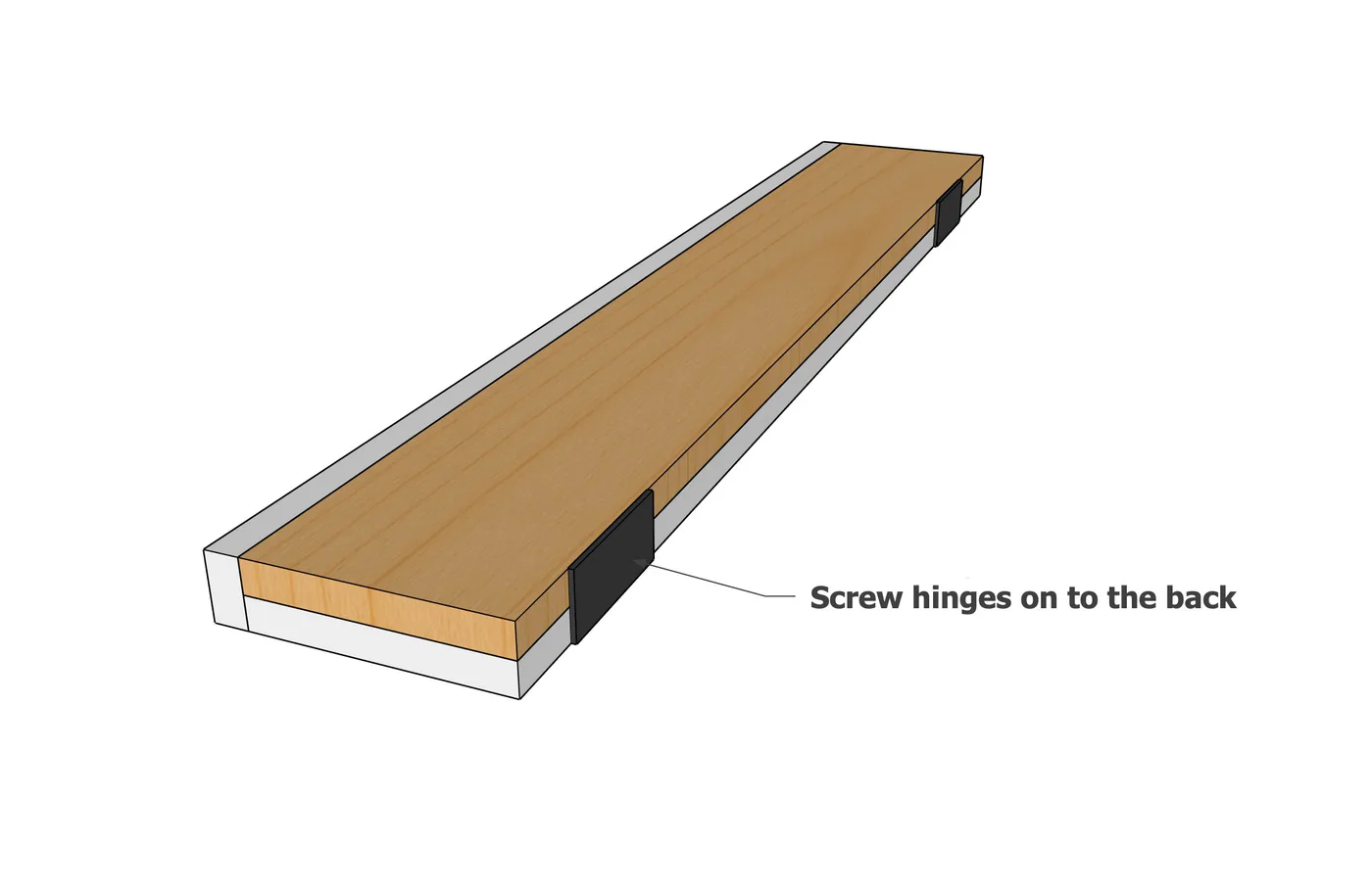 Foldable Wood Bath Tray, step 2