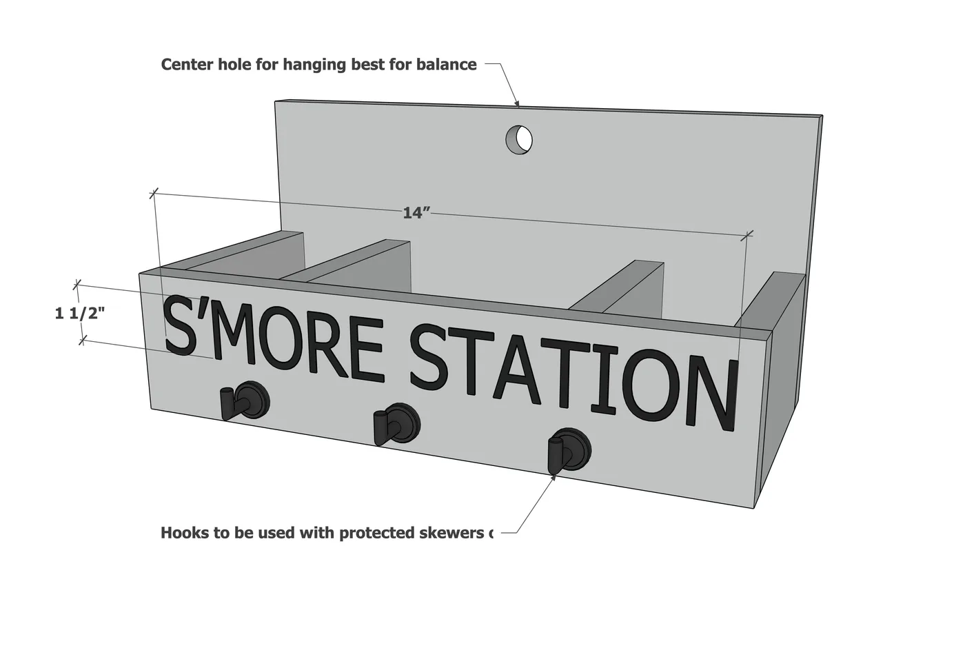 Hanging S’More Station, step 5
