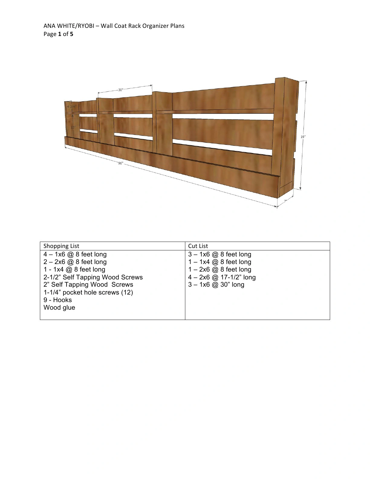 Long Hallway Coat Rack with Shelves dimension diagram 1