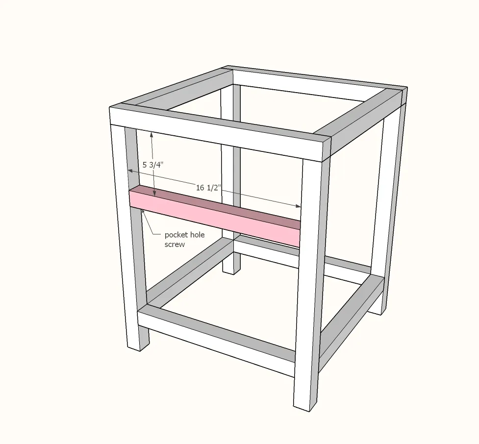 Modern Farmhouse Nightstand, step 3