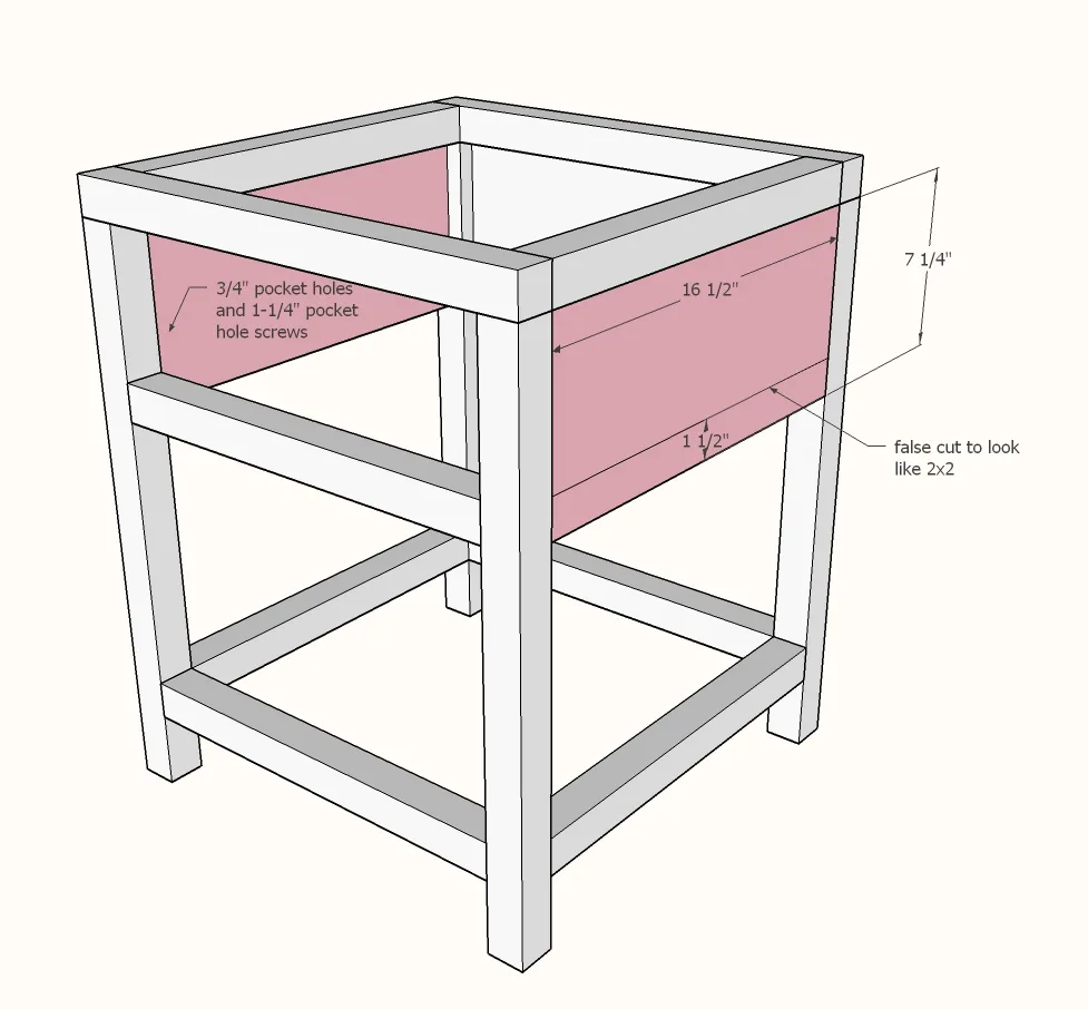 Modern Farmhouse Nightstand, step 4