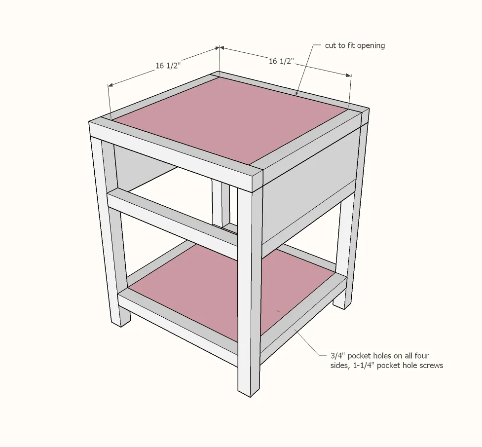 Modern Farmhouse Nightstand, step 5