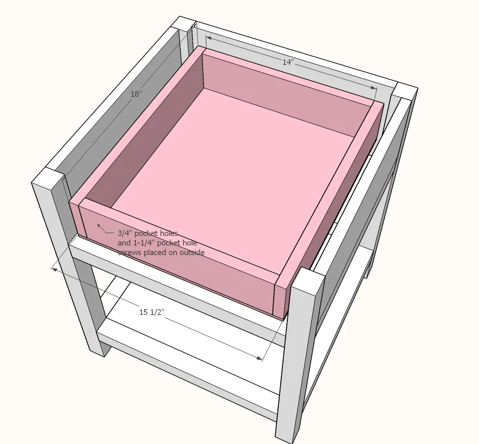 Modern Farmhouse Nightstand, step 6