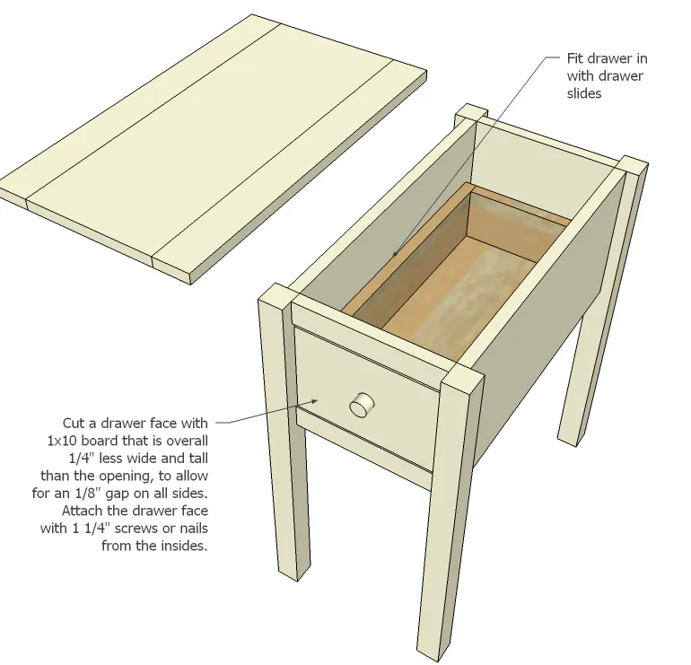 Narrow End Tables, step 6