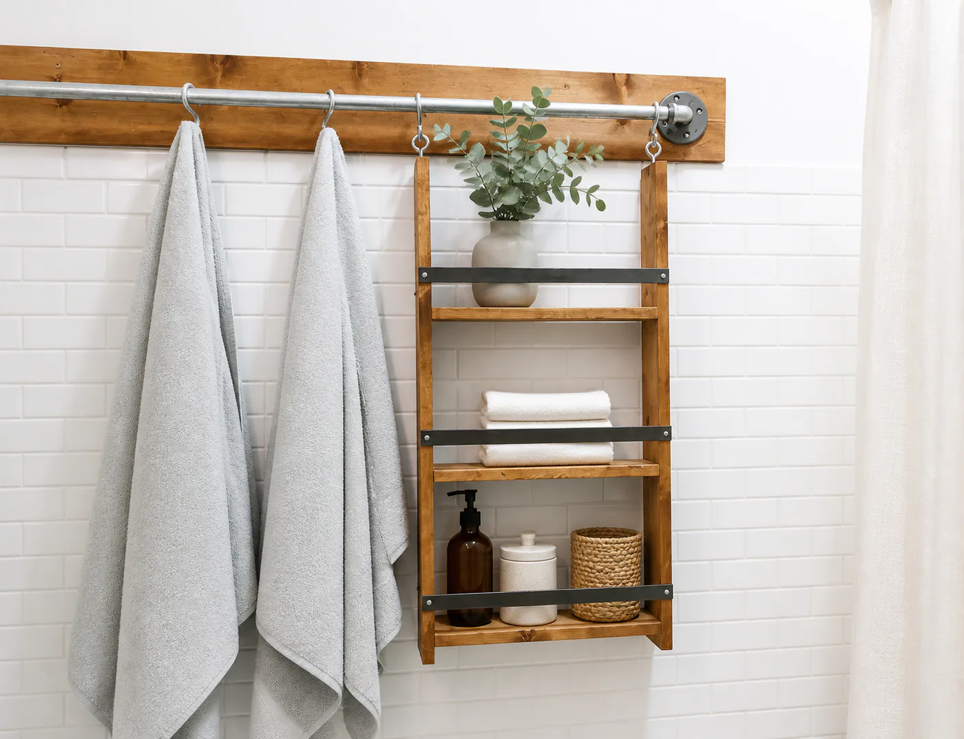 Pipe Rail Hanging Organizer
